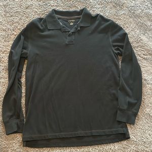 Black Sonoma Long Sleeved Polo